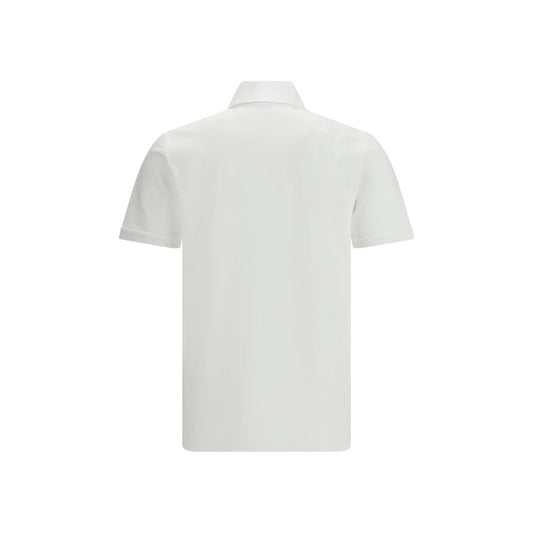 Givenchy White Cotton Polo Shirt