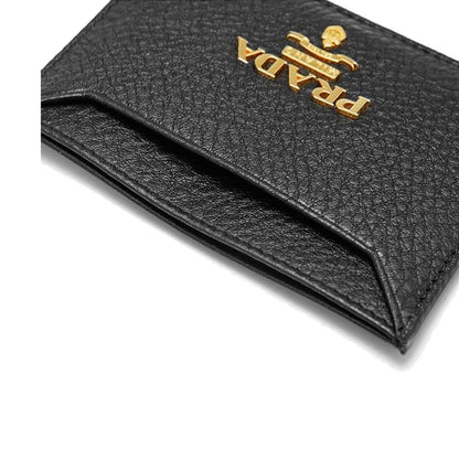 Prada Black Calfskin Cardholder