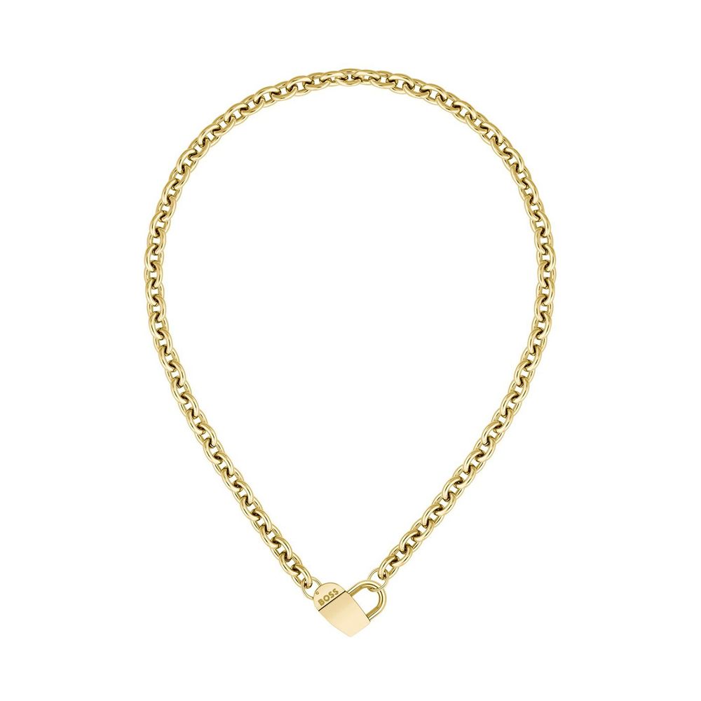 Hugo Boss Gold Stainless Steel Necklace