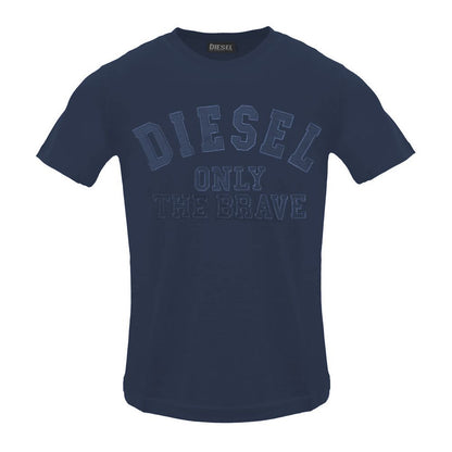 Diesel Blue Cotton T-Shirt
