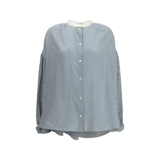 Kristina Ti Bicolor Viscose Pattern Shirt