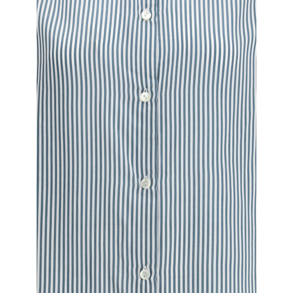 Kristina Ti Bicolor Viscose Pattern Shirt