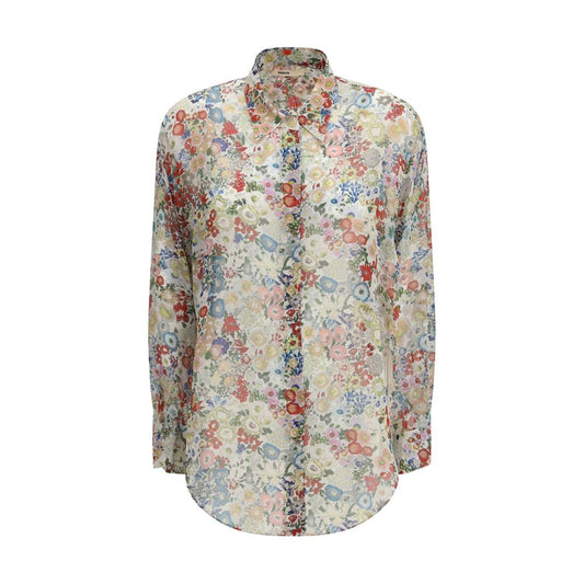 Khaite Multicolor Silk Pattern Shirt