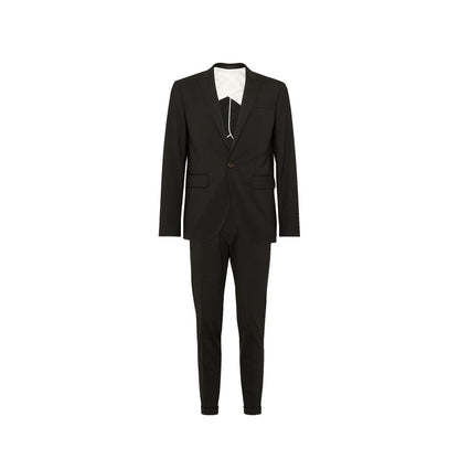 Dsquared² Black Elastane Two-Piece Suit
