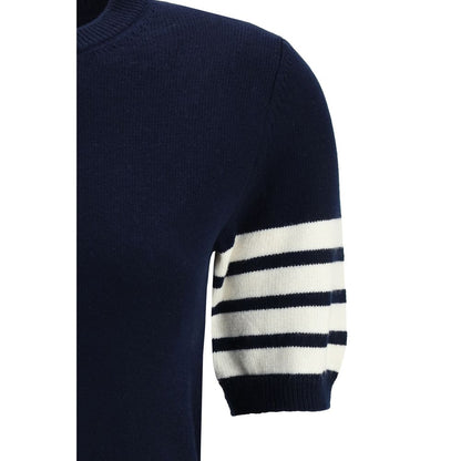 Thom Browne Blue Fleece Wool Sweatshirt