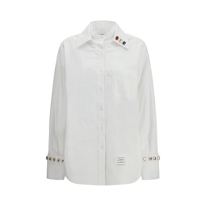 Thom Browne White Cotton Dress Shirt