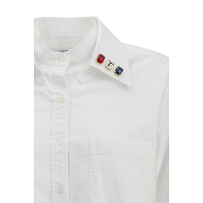 Thom Browne White Cotton Dress Shirt