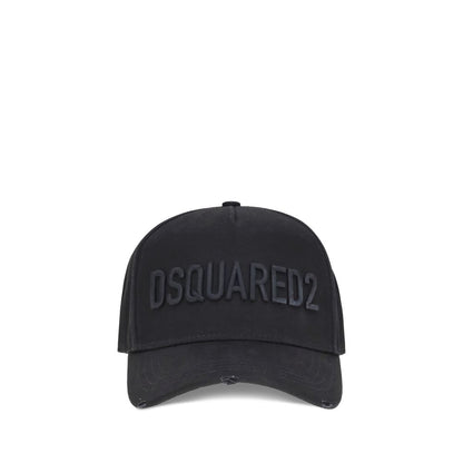Dsquared² Black Cotton Cap (Baseball Hat)