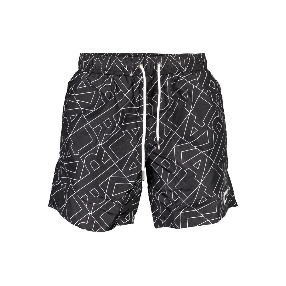 Karl Lagerfeld Black Polyester Men's Swim Boxer