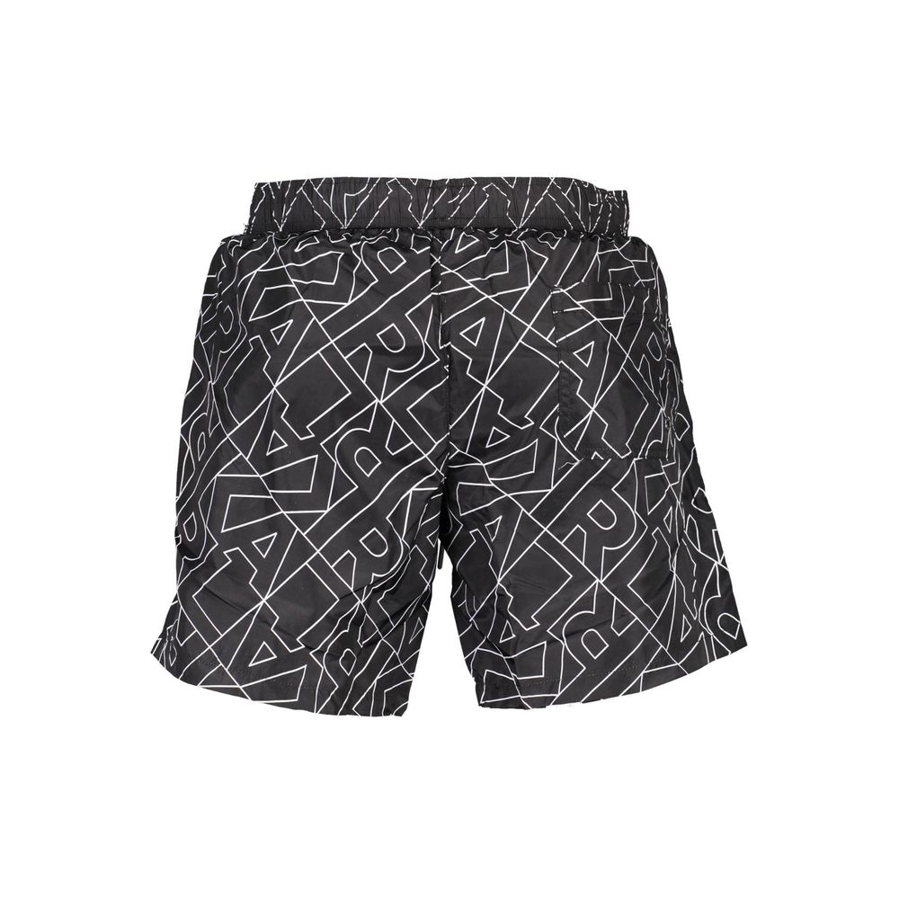 Karl Lagerfeld Black Polyester Men's Swim Boxer