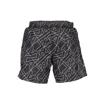 Karl Lagerfeld Black Polyester Men's Swim Boxer