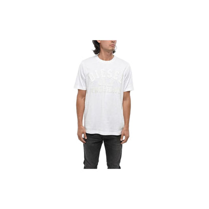 Diesel White Cotton Men's T-Shirt