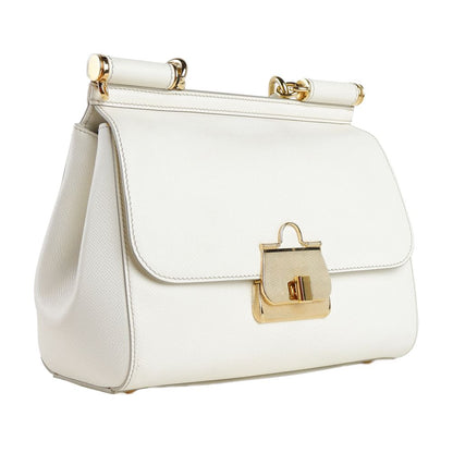 Dolce & Gabbana Bianco Calfskin Woman Handbag