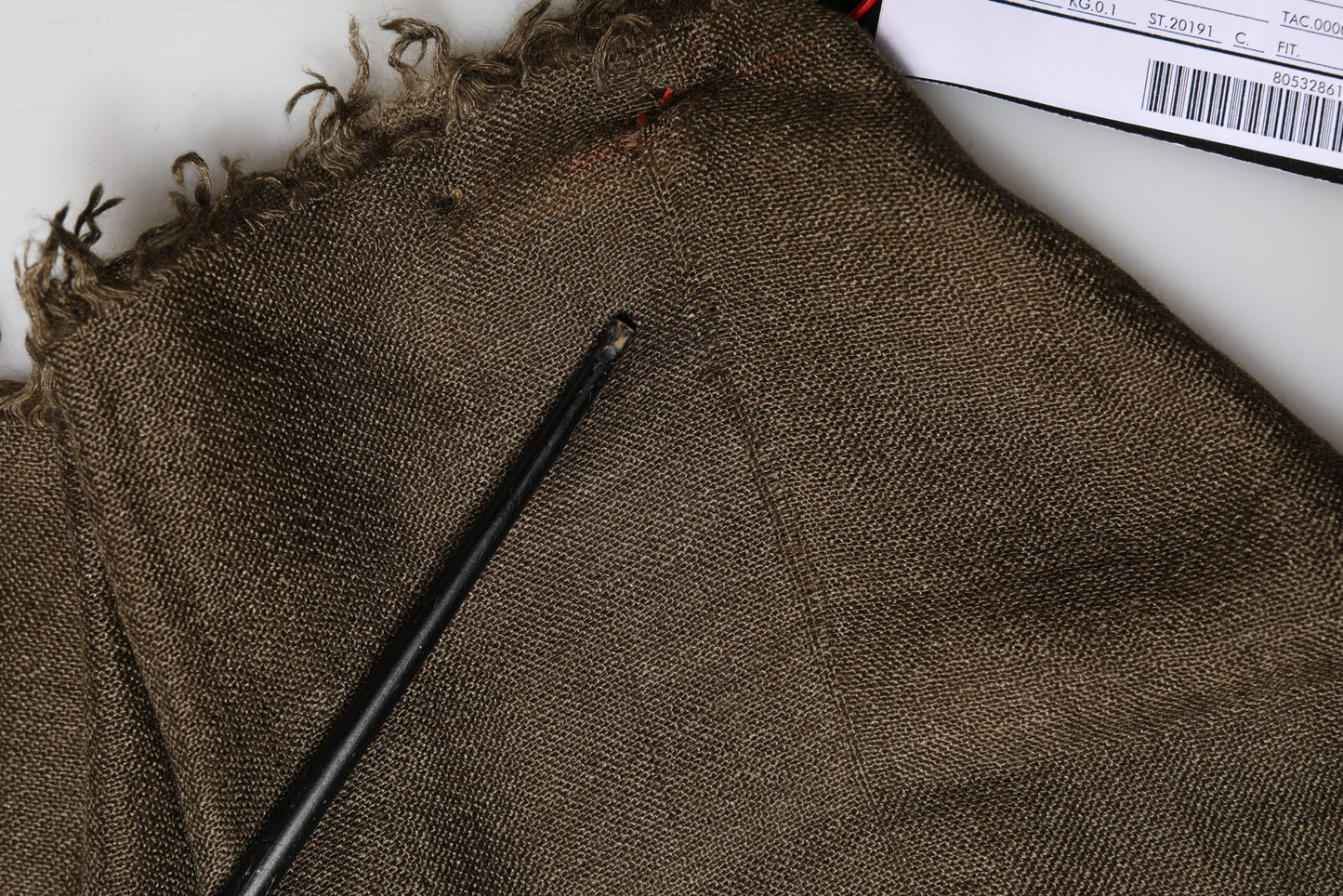 Dolce & Gabbana Brown Cashmere Knit Neck Wrap Shawl  Scarf