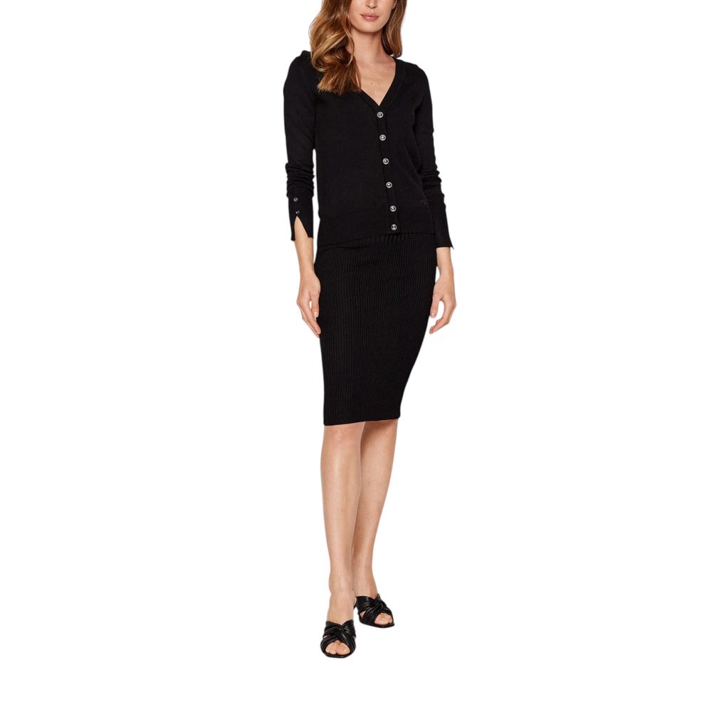 Guess Black Viscose Cardigan
