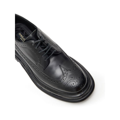 Dolce & Gabbana Black Leather Moccassin