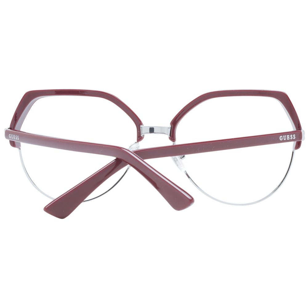 Guess Burgundy Plastic Glasses (Frames)