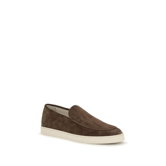 Brunello Cucinelli Brown Rubber Slip-On Loafers