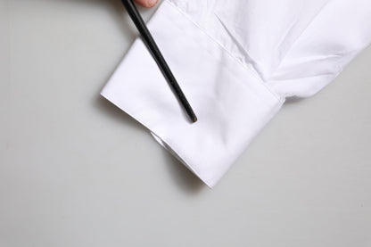 Dolce & Gabbana White GOLD Long Sleeves Formal Dress Shirt