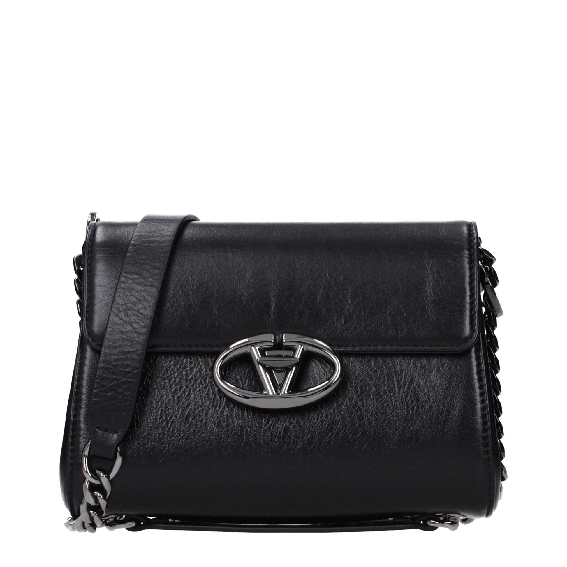 Valentino Garavani Black Leather Crossbody Bag
