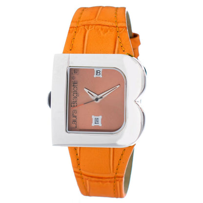 Laura Biagiotti Orange Leather Bracelet Watch