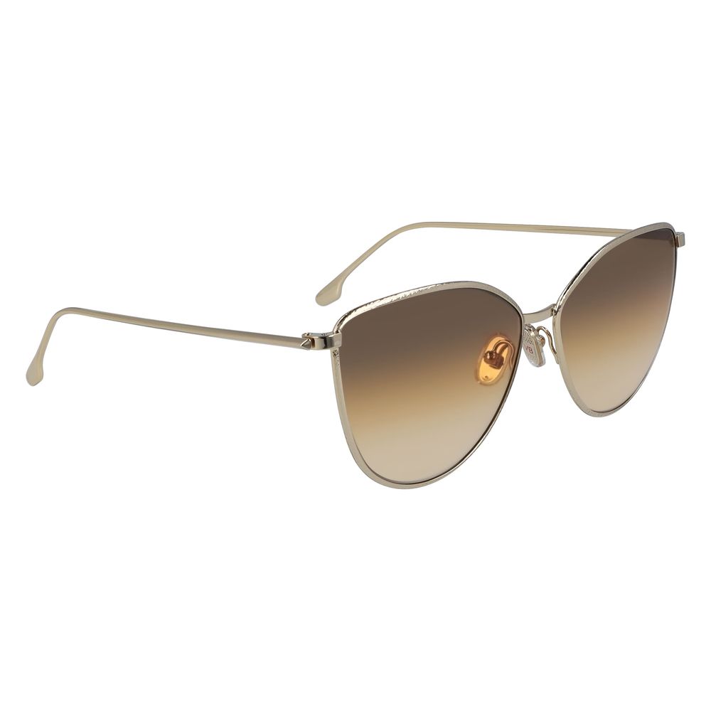Victoria Beckham Gold Metal Sunglasses