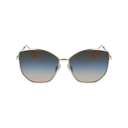 Victoria Beckham Gold Metal Sunglasses