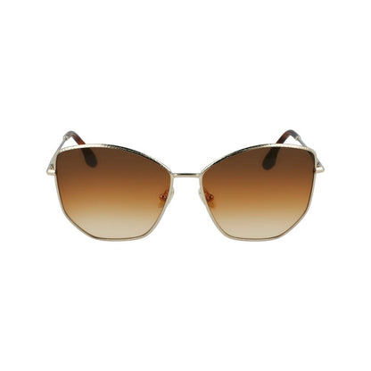 Victoria Beckham Gold Metal Sunglasses