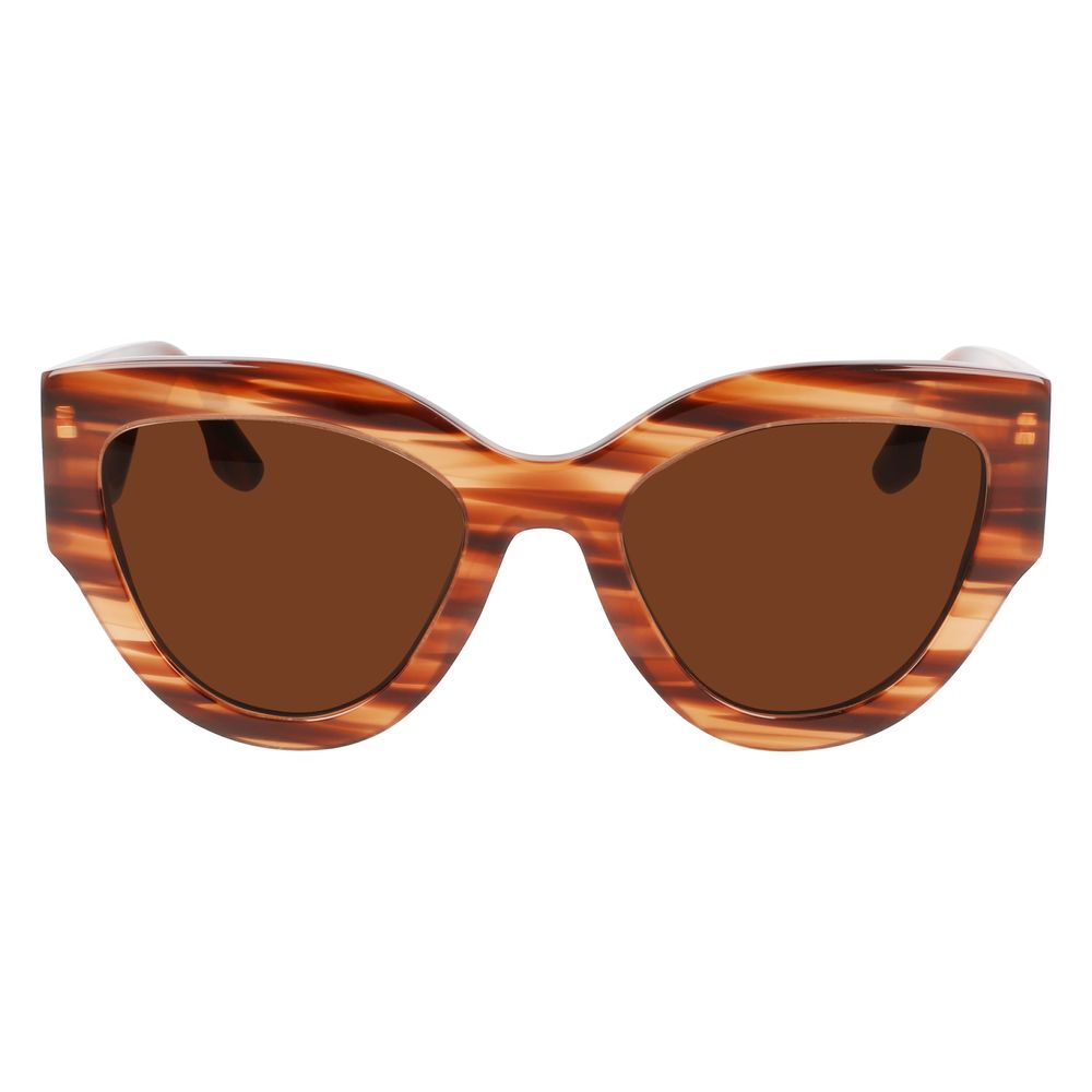 Victoria Beckham Brown Acetate Sunglasses