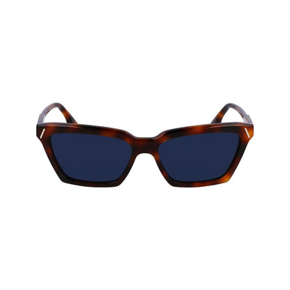Victoria Beckham Brown Acetate Sunglasses