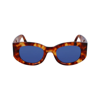 Victoria Beckham Brown Acetate Sunglasses