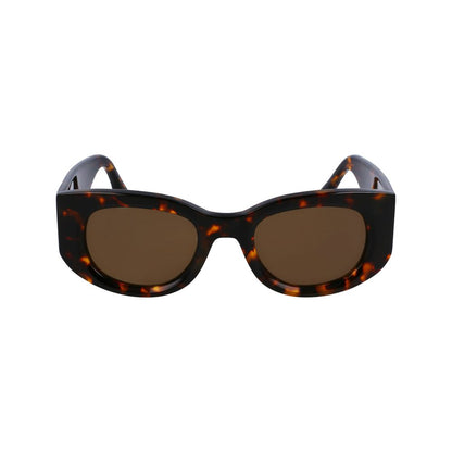Victoria Beckham Brown Acetate Sunglasses