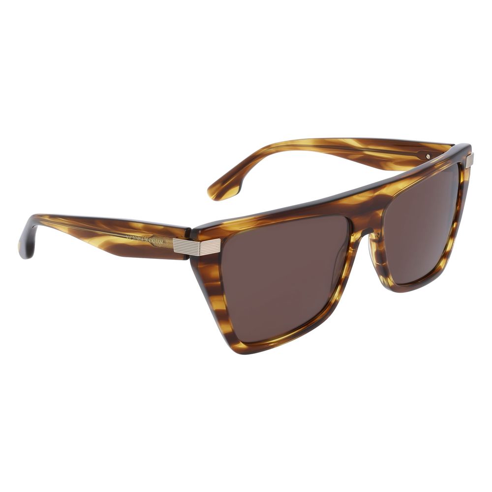 Victoria Beckham Brown Acetate Sunglasses