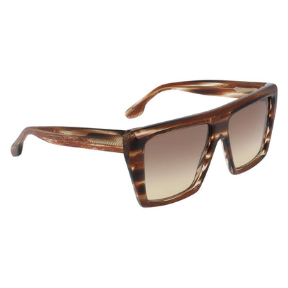 Victoria Beckham Brown Acetate Sunglasses