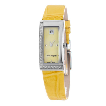 Laura Biagiotti Bicolor Leather Dress Watch