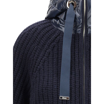 Herno Blue Fleece Wool Clothing