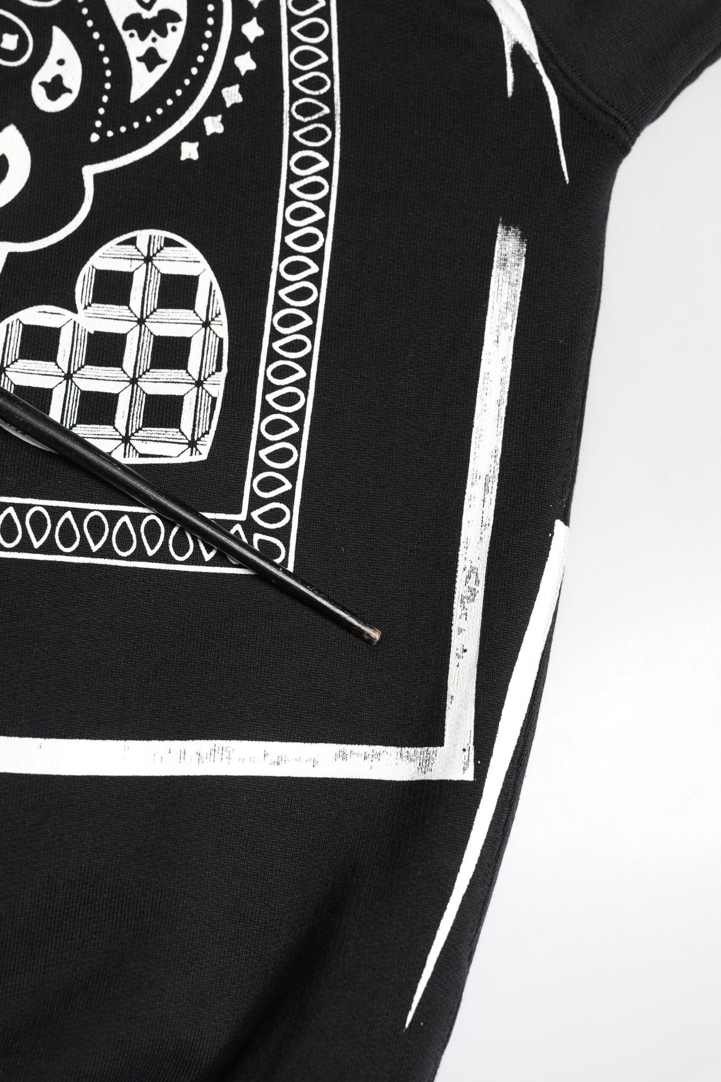 Dolce & Gabbana Black Bandana Hooded Men Sweatshirt Sweater