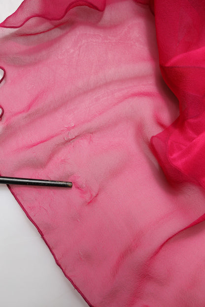 Dolce & Gabbana Pink Silk Embellished A-line Midi Dress