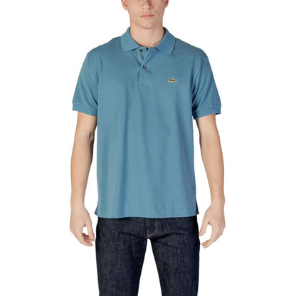 Lacoste Blue Cotton Polo Shirt