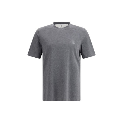 Brunello Cucinelli Gray Cotton T-Shirt