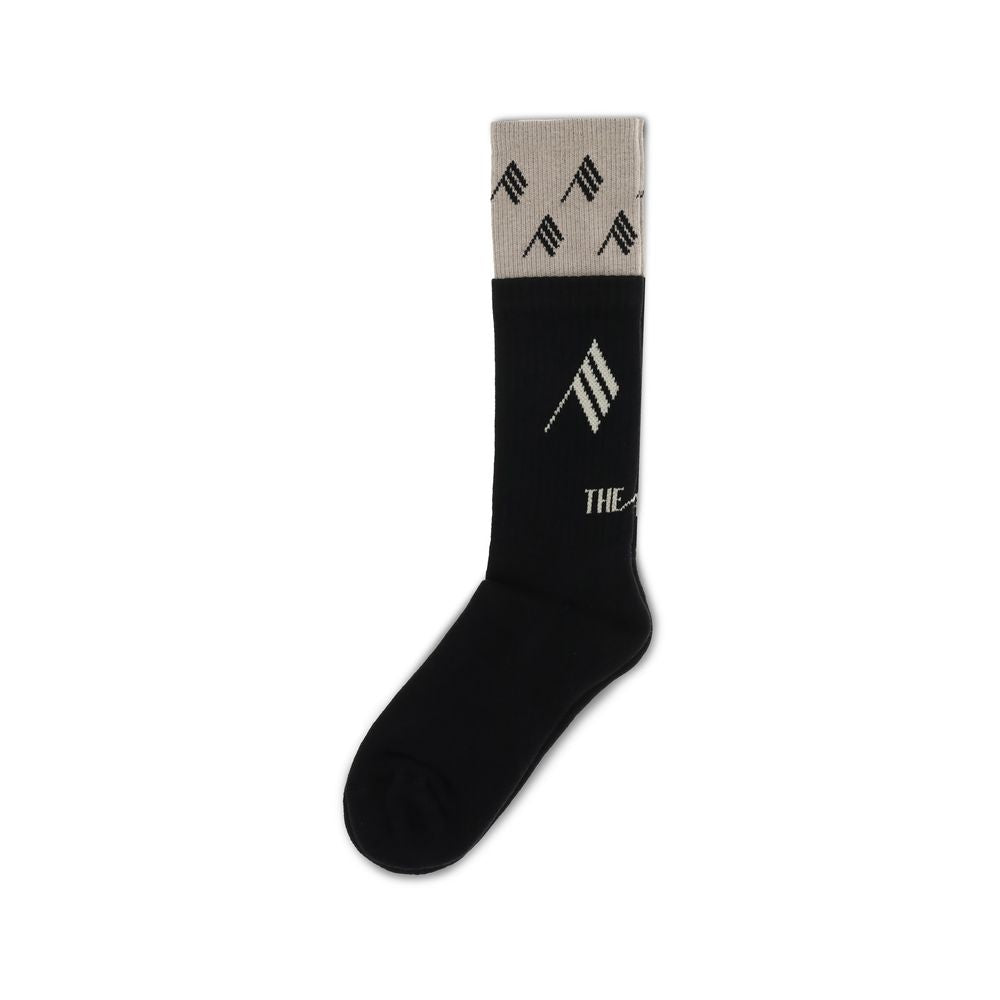 The Attico Black Cotton Socks