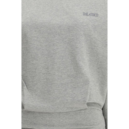 The Attico Gray Cotton Casual Dress