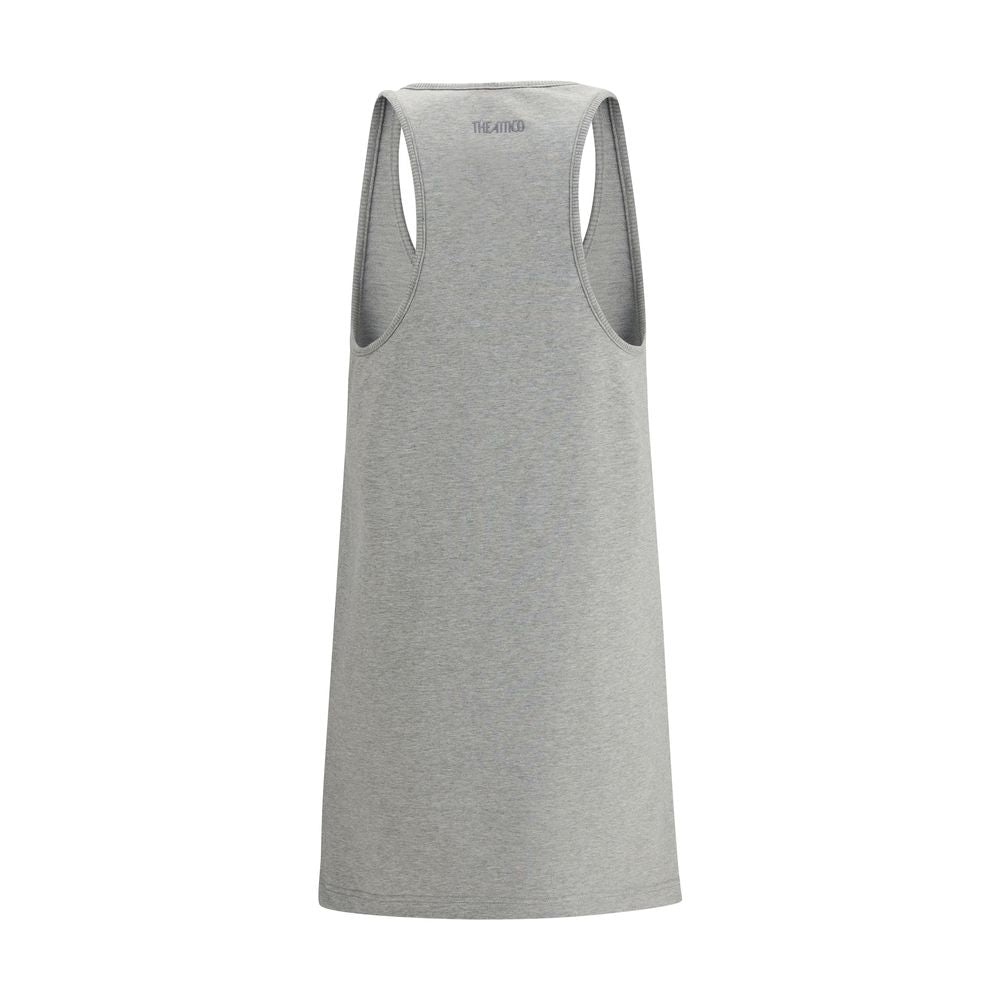 The Attico Gray Cotton Casual Dress
