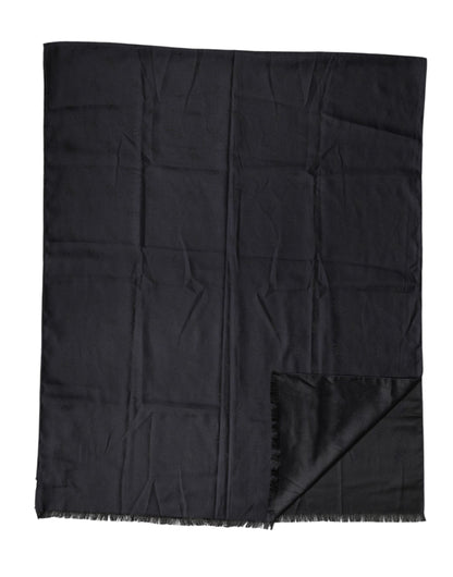Dolce & Gabbana Black Lace Stole Silk NeckWrap Shawl Scarf