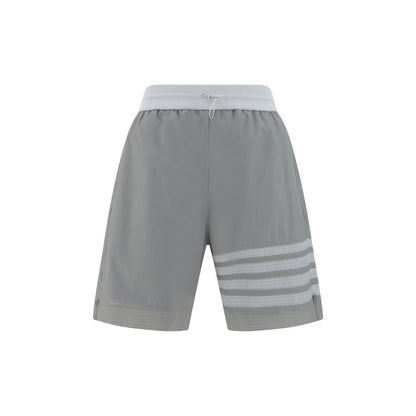 Thom Browne Gray Polyamide Bermuda Shorts