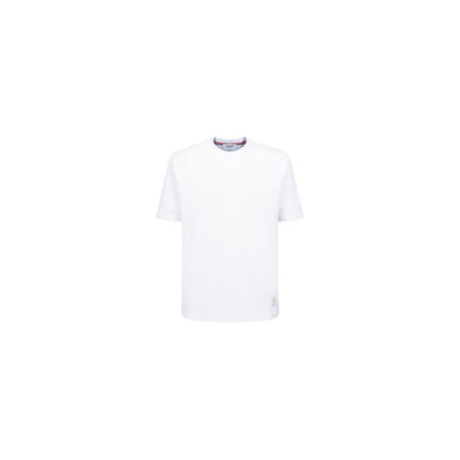 Thom Browne White Cotton T-Shirt