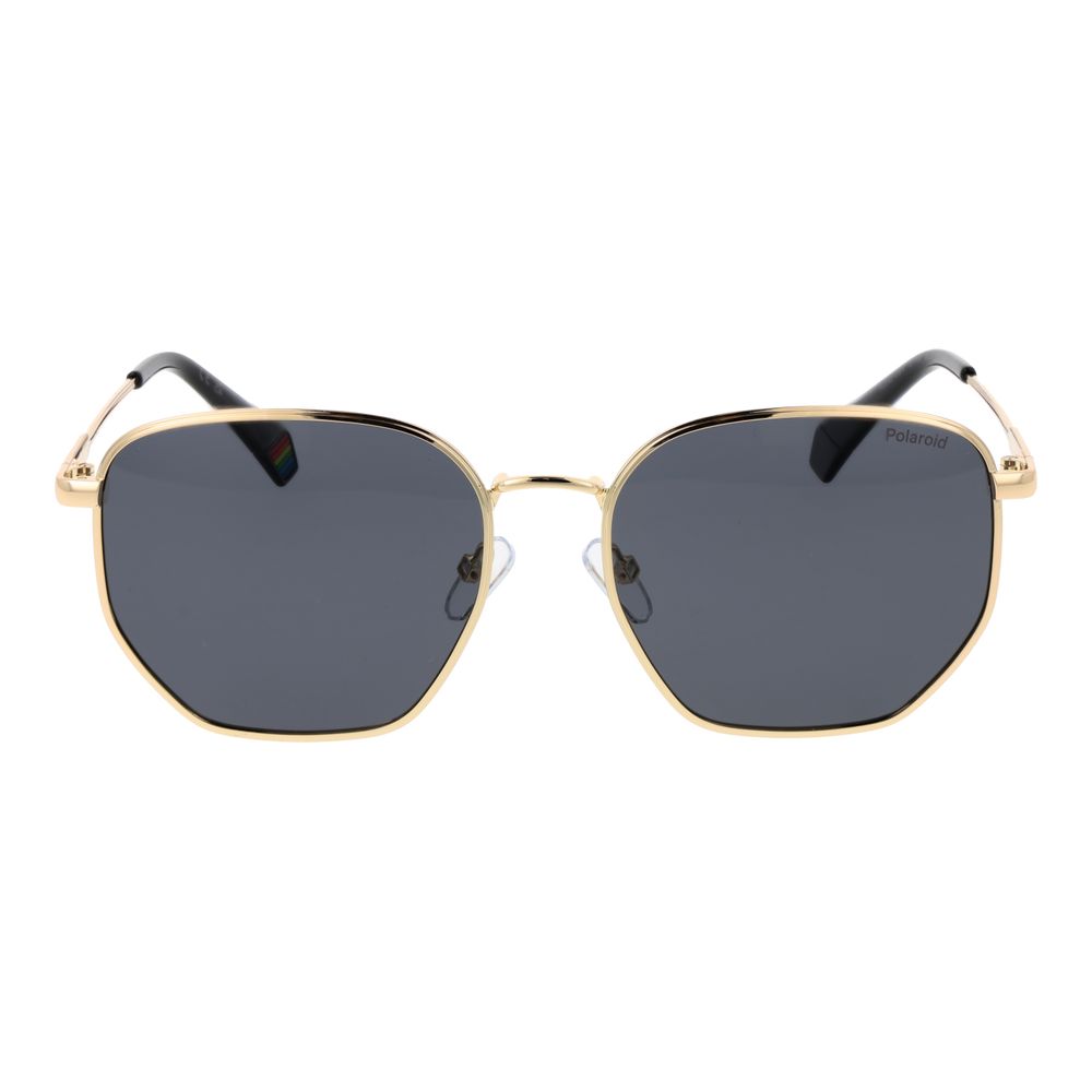 Polaroid Gold Metal Sunglasses