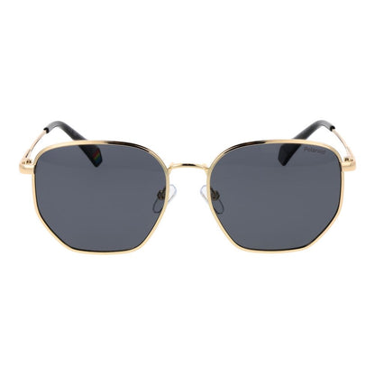 Polaroid Gold Metal Sunglasses
