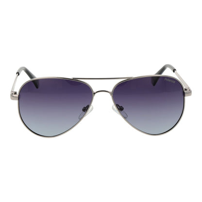 Polaroid Silver Metal Sunglasses