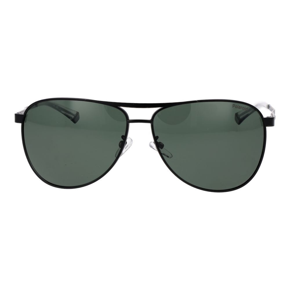 Polaroid Black Stainless Steel Sunglasses